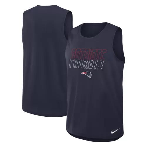 New England Patriots Nike Kickoff Dri-FIT Trikó College Navy