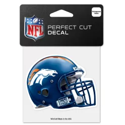 Denver Broncos - Helmet Perfect Cut matrica (10 cm x 10 cm)