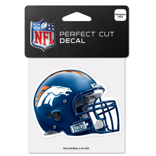 Denver Broncos - Helmet Perfect Cut matrica (10 cm x 10 cm)
