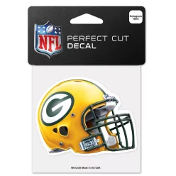   Green Bay Packers - Helmet Perfect Cut matrica (10 cm x 10 cm)