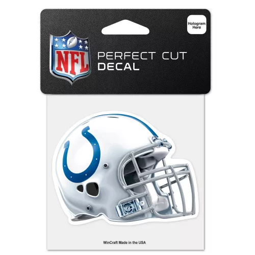 Indianapolis Colts - Helmet Perfect Cut matrica (10 cm x 10 cm)