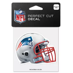   New England Patriots - Helmet Perfect Cut matrica (10 cm x 10 cm)