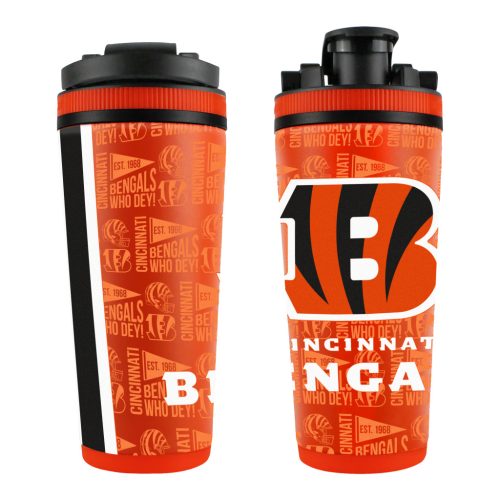 Cincinatti Bengals Stainless Steel 4D Ice Shaker - 770 ml