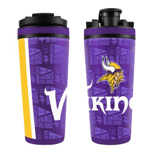 Minnesota Vikings Stainless Steel 4D Ice Shaker - 770 ml