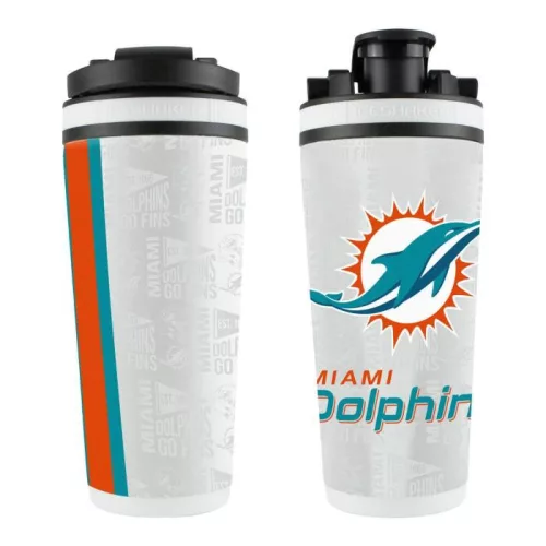 Miami Dolphins Stainless Steel 4D Ice Shaker - 770 ml
