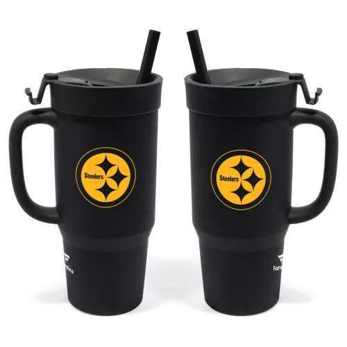 Szilikon kulacs tetővel - Pittsburgh Steelers