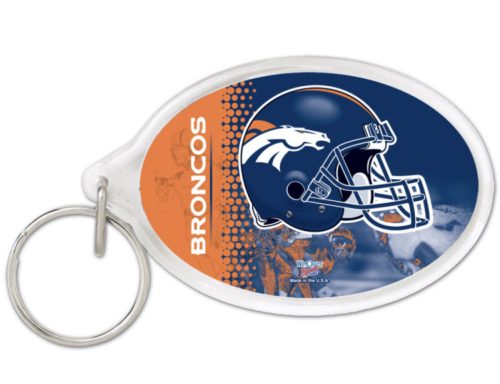 Broncos - Ovális Akril Kulcstartó