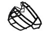 F7 VTD COLLEGIATE Facemask -ROPO-DW PRO VC -Fekete
