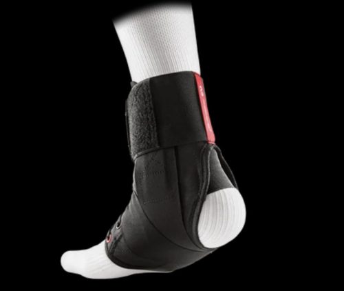 195 Ultrakönnyű bokavédő, pánttal - FEKETE