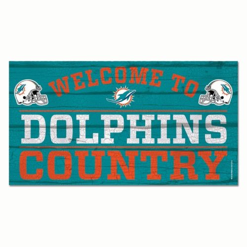 Miami Dolphins - Wood Sign Country
