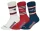 NFL Patriots HUDDLE 3 darabos Crew zokni - White/Red/Blue 43-46