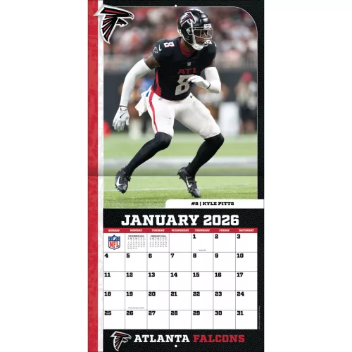 Atlanta Falcons Fali naptár 2026 (30 x 60 cm)