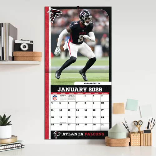 Atlanta Falcons Fali naptár 2026 (30 x 60 cm)