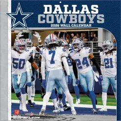 Dallas Cowboys Fali naptár 2026 (30 x 60 cm)