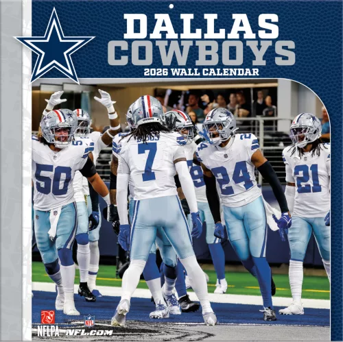 Dallas Cowboys Fali naptár 2026 (30 x 60 cm)