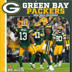 Green Bay Packers Fali naptár 2026 (30 x 60 cm)