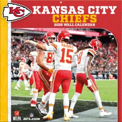 Kansas City Chiefs Fali naptár 2026 (30 x 60 cm)