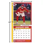 Kansas City Chiefs Fali naptár 2026 (30 x 60 cm)