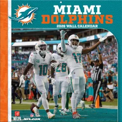 Miami Dolphins Fali naptár 2026 (30 x 60 cm)