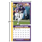 Minnesota Vikings Fali naptár 2026 (30 x 60 cm)