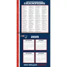 New England Patriots Fali naptár 2026 (30 x 60 cm)