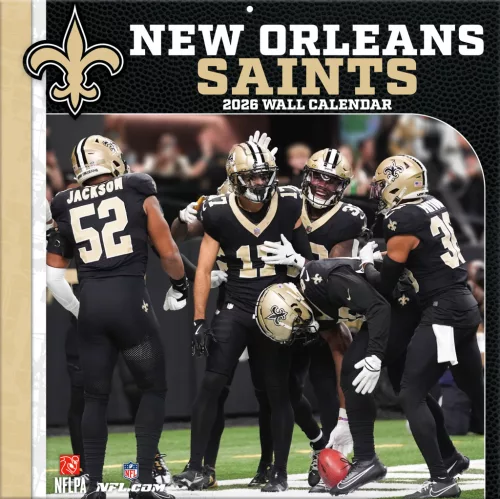 New Orleans Saints Fali naptár 2026 (30 x 60 cm)