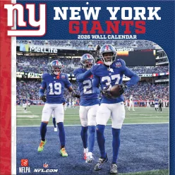 New York Giants Fali naptár 2026 (30 x 60 cm)