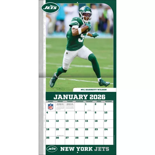 New York Jets Fali naptár 2026 (30 x 60 cm)