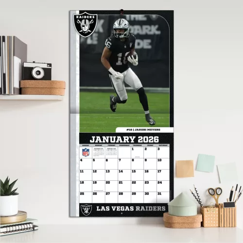 Las Vegas Raiders Fali naptár 2026 (30 x 60 cm)