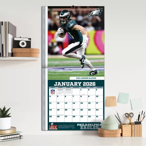 Philadelphia Eagles Fali naptár 2026 (30 x 60 cm)