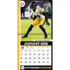 Pittsburgh Steelers Fali naptár 2026 (30 x 60 cm)