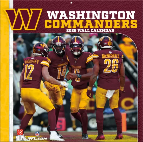 Washington Commanders Fali naptár 2026 (30 x 60 cm)