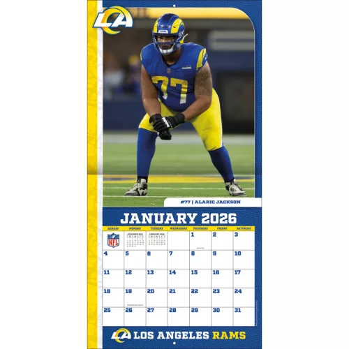 Los Angeles Rams Fali naptár 2026 (30 x 60 cm)
