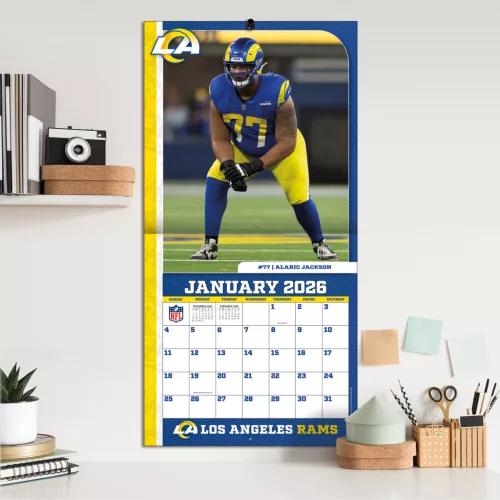 Los Angeles Rams Fali naptár 2026 (30 x 60 cm)