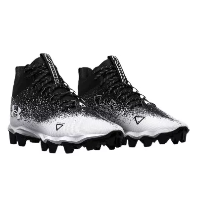 Under Armour Spotlight RM 2.0 Wide amerikai foci cipő fekete/fehér (WR/DB/RB/LB)