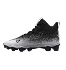 Under Armour Spotlight RM 2.0 Wide amerikai foci cipő fekete/fehér (WR/DB/RB/LB)