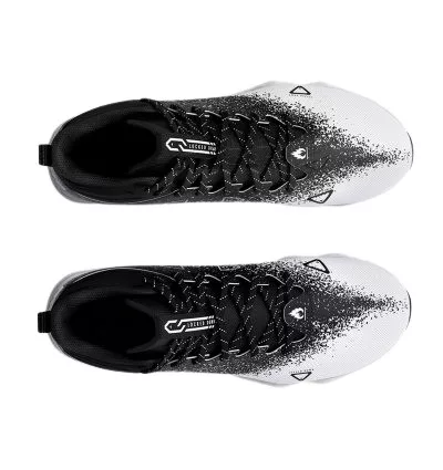 Under Armour Spotlight RM 2.0 Wide amerikai foci cipő fekete/fehér (WR/DB/RB/LB)