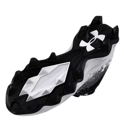 Under Armour Spotlight RM 2.0 Wide amerikai foci cipő fekete/fehér (WR/DB/RB/LB)