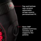 30630 NRG rugós zsanéros térdrögzítő