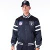 NFL Szatén Bomber Dzseki - Las Vegas Raiders