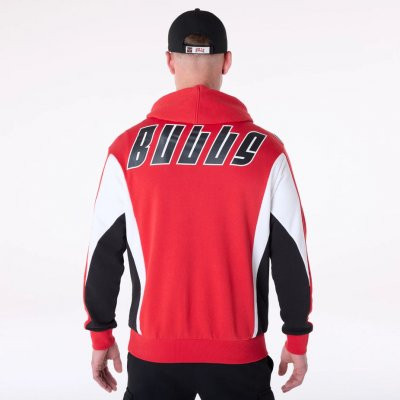 Chicago Bulls NBA Graphic Red Oversized Pullover kapucnis pulóver
