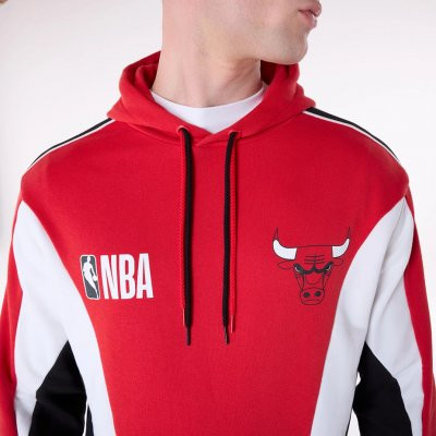 Chicago Bulls NBA Graphic Red Oversized Pullover kapucnis pulóver