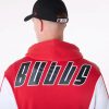 Chicago Bulls NBA Graphic Red Oversized Pullover Hoodie