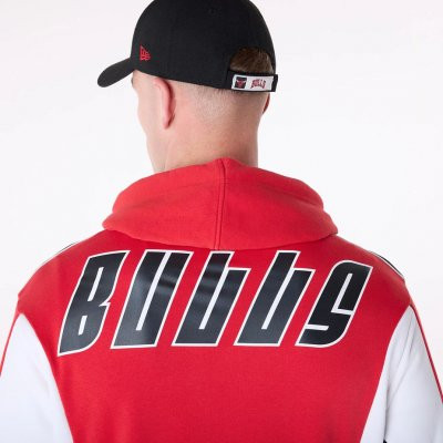Chicago Bulls NBA Graphic Red Oversized Pullover kapucnis pulóver