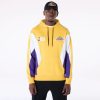 LA Lakers NBA Graphic Yellow Oversized Pullover Hoodi