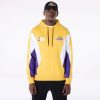 LA Lakers NBA Graphic Yellow Oversized Pullover Hoodi