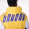 LA Lakers NBA Graphic Yellow Oversized Pullover Hoodi