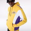 LA Lakers NBA Graphic Yellow Oversized Pullover Hoodi