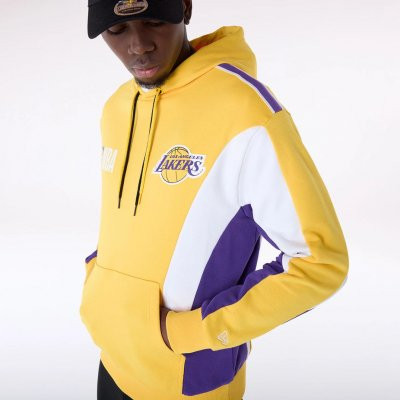 LA Lakers NBA Graphic Yellow Oversized kapucnis pulóver