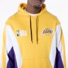 LA Lakers NBA Graphic Yellow Oversized Pullover Hoodi